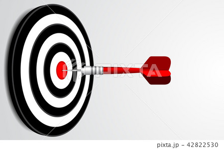 Abstract dart target isolated business target goal 42822530