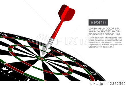 Abstract dart target isolated business target goal 42822542