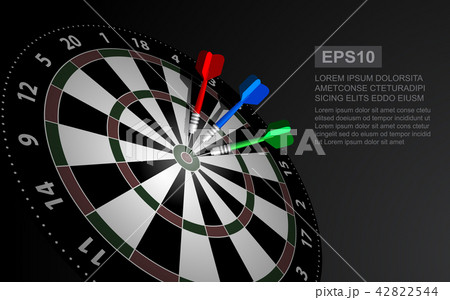 Abstract dart target business target goal 42822544