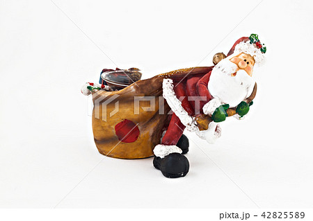ceramic figurine of Santa Claus with a big sack ceramic figurine of Santa Claus with a big sack 42825589