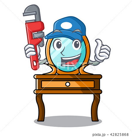 Plumber dressing table mascot cartoon 42825868