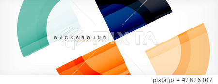 Vector circular geometric abstract background 42826007
