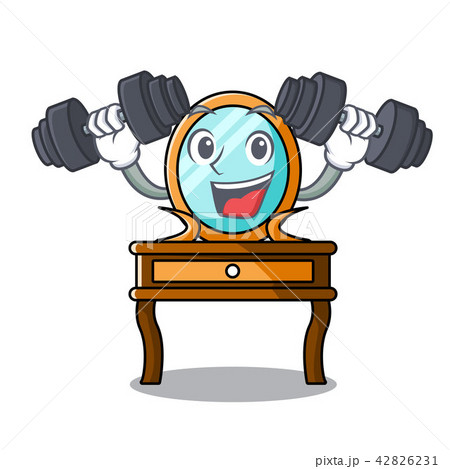 Fitness dressing table character cartoon Fitness dressing table character cartoon 42826231