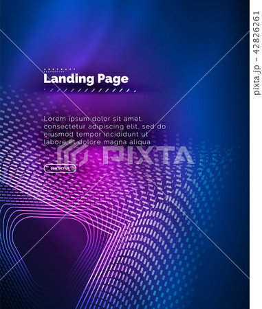 Neon glowing background for landing page 42826261