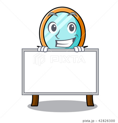 Grinning with board dressing table character cartoon Grinning with board dressing table character cartoon 42826300
