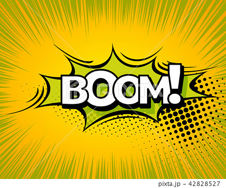 Boom. Background with Boom comic book explosion vector design pattern 42828527