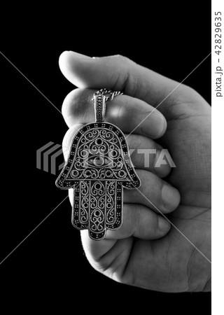 old hamsa amulet or hand of Fatima 42829635