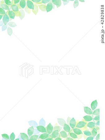 背景素材 木の葉 若葉 青葉 新緑のイラスト素材 4298
