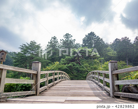 【伊豆】日本庭園の木橋【修善寺虹の郷】 【伊豆】日本庭園の木橋【修善寺虹の郷】 42829862