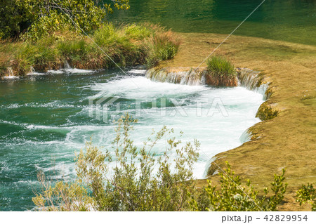 Waterfalls Skradinski Buk in Krka National Park. 42829954