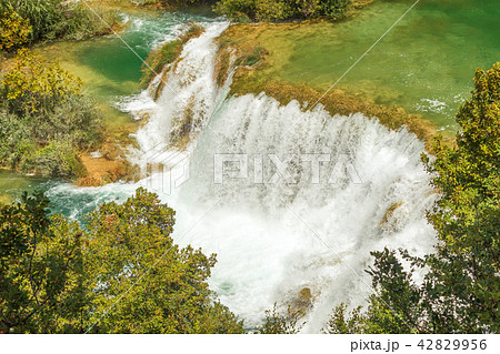 Waterfalls Skradinski Buk in Krka National Park. 42829956