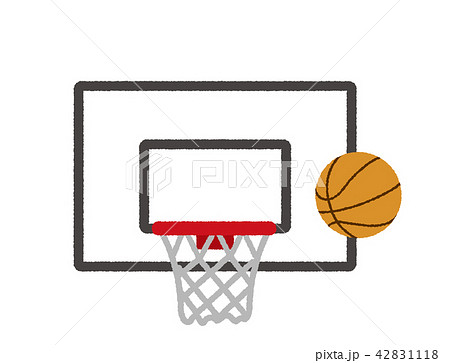 バスケットボール ゴール イラスト 手書き風ラフタッチ のイラスト素材 42831118 Pixta