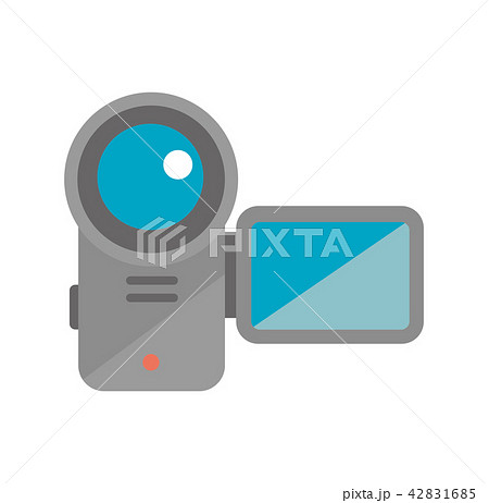 Color Illustration Icon Video Camera Stock Illustration