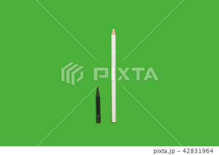 Black used and white new pencils Black used and white new pencils 42831964