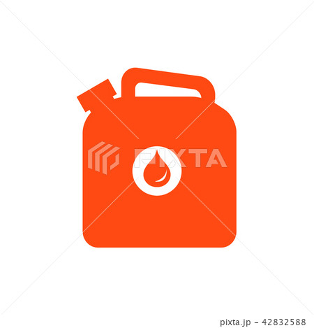 Stylized icon of the canister of gasoline Stylized icon of the canister of gasoline 42832588