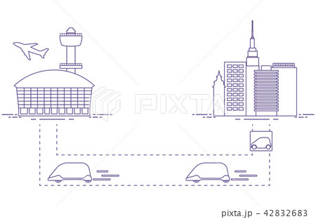 Transportation of passengers from city to airport 42832683