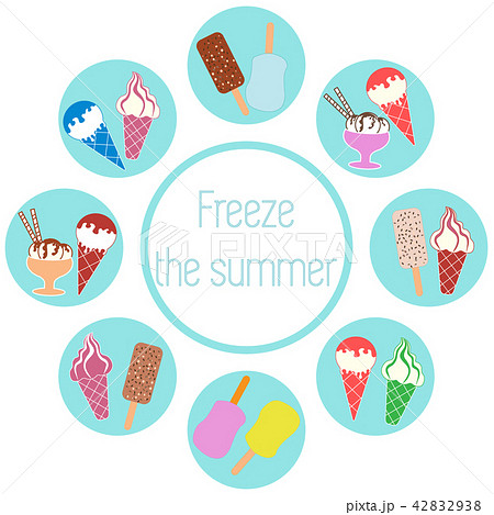 a colored scheme with various kinds of delicious 42832938