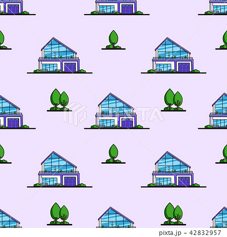Houses seamless pattern 42832957