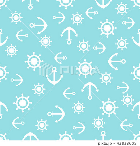 Cute seamless pattern with steering wheels and 42833605