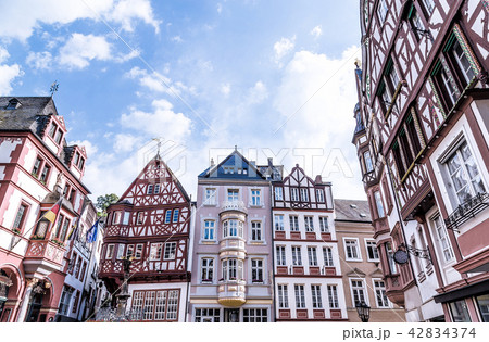Historic Facades Bernkastel-Kues Rhineland  42834374