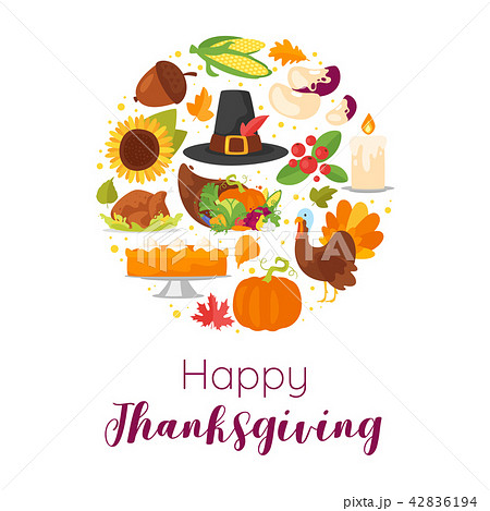 Thanksgiving Day greeting card Thanksgiving Day greeting card 42836194