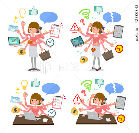 flat type Straight bangs hair women_mulch task 42836342