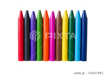 Rainbow Wax Crayons Stock Photo, Picture and Royalty Free Image. Image  7066610.