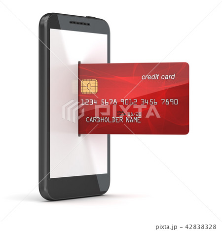 Red credit card in to phone 42838328