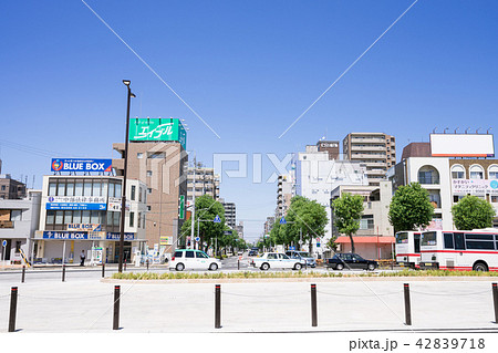 JR春日井駅　駅前ロータリー　北口の町並 JR中央本線 42839718
