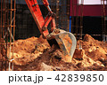 backhoe dig a ground for construction. 42839850