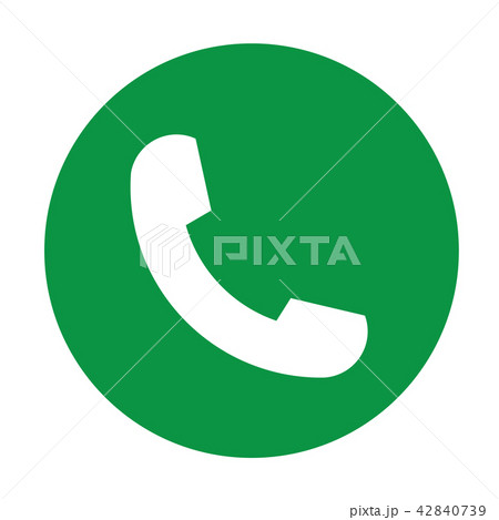 White phone icon symbol in trendy flat style White phone icon symbol in trendy flat style 42840739