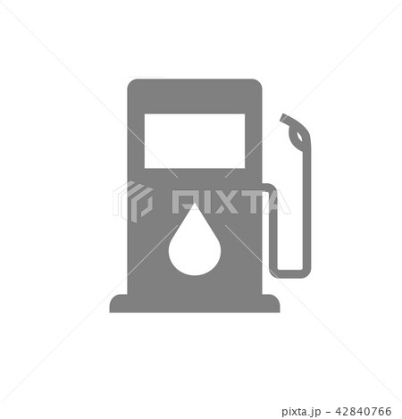 gas or oil pump vector icon isolated on white  42840766