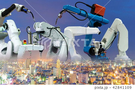Robot replacement Industrial 4.0 of things 42841109
