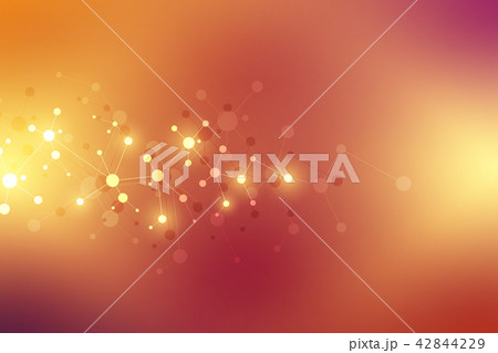 Molecular structure background and communication. Abstract background from molecule DNA. Medical 42844229