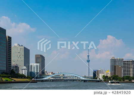 (東京都-都市風景)ウォーターフロント新川から見る風景４ 42845920