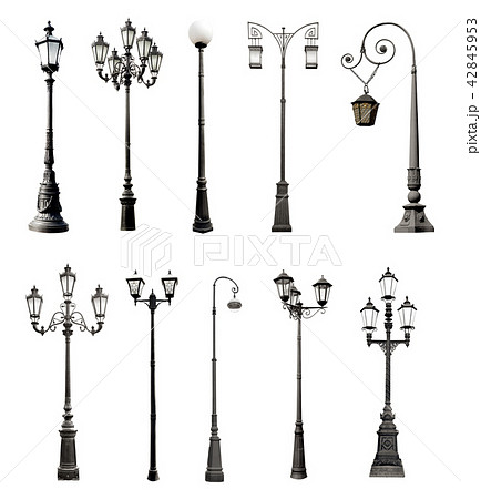 Set of decorative lampposts 42845953