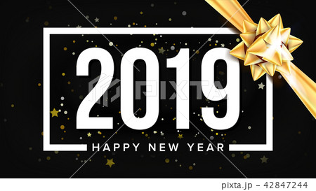 2019 Happy New Year Background Vector. Holiday Of 2019 Year. Premium Luxury. Christmas. Illustration 2019 Happy New Year Background Vector. Holiday Of 2019 Year. Premium Luxury. Christmas. Illustration 42847244