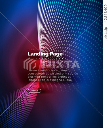 Neon glowing background for landing page 42848409