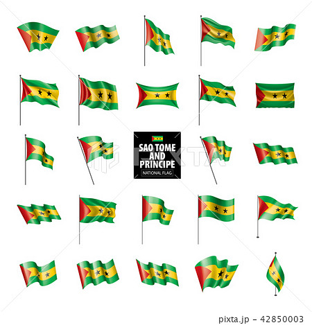 Sao Tome and Principe flag, vector illustration on a white background 42850003