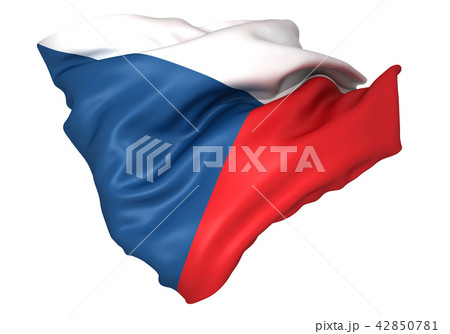 チェコ国旗のイラスト素材