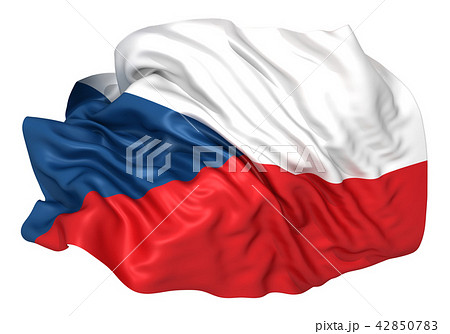 チェコ国旗のイラスト素材