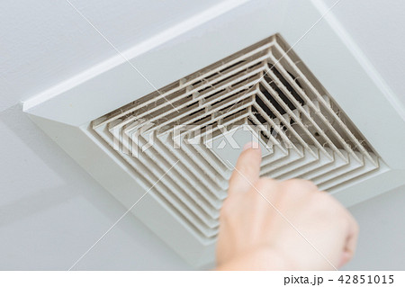 dusty ceiling air ventilation fan hole grill duct 42851015