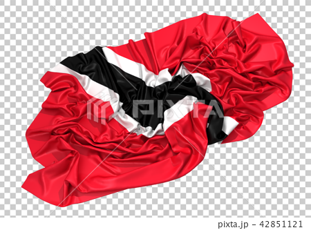 トリニダード トバゴ国旗のイラスト素材