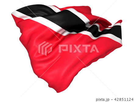 トリニダード トバゴ国旗のイラスト素材