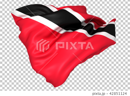 トリニダード トバゴ国旗のイラスト素材