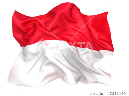 インドネシア　モナコ　国旗 42851149