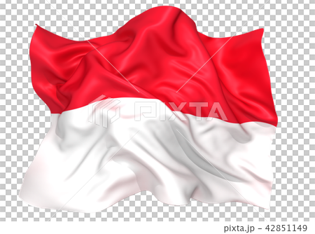 インドネシア　モナコ　国旗 42851149