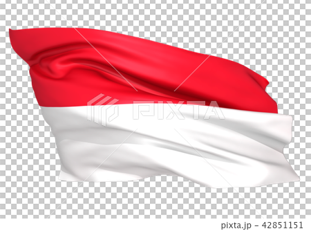 インドネシア　モナコ　国旗 42851151