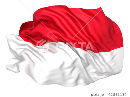 インドネシア　モナコ　国旗 42851152