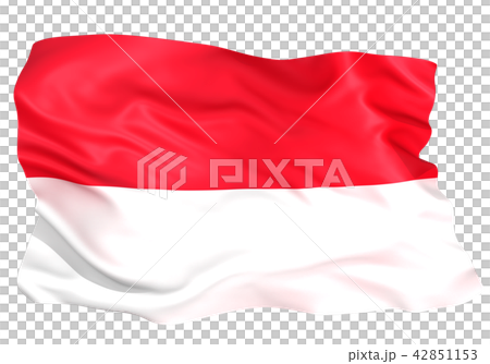 Indonesia Monaco Flag - Stock Illustration [42851153] - PIXTA